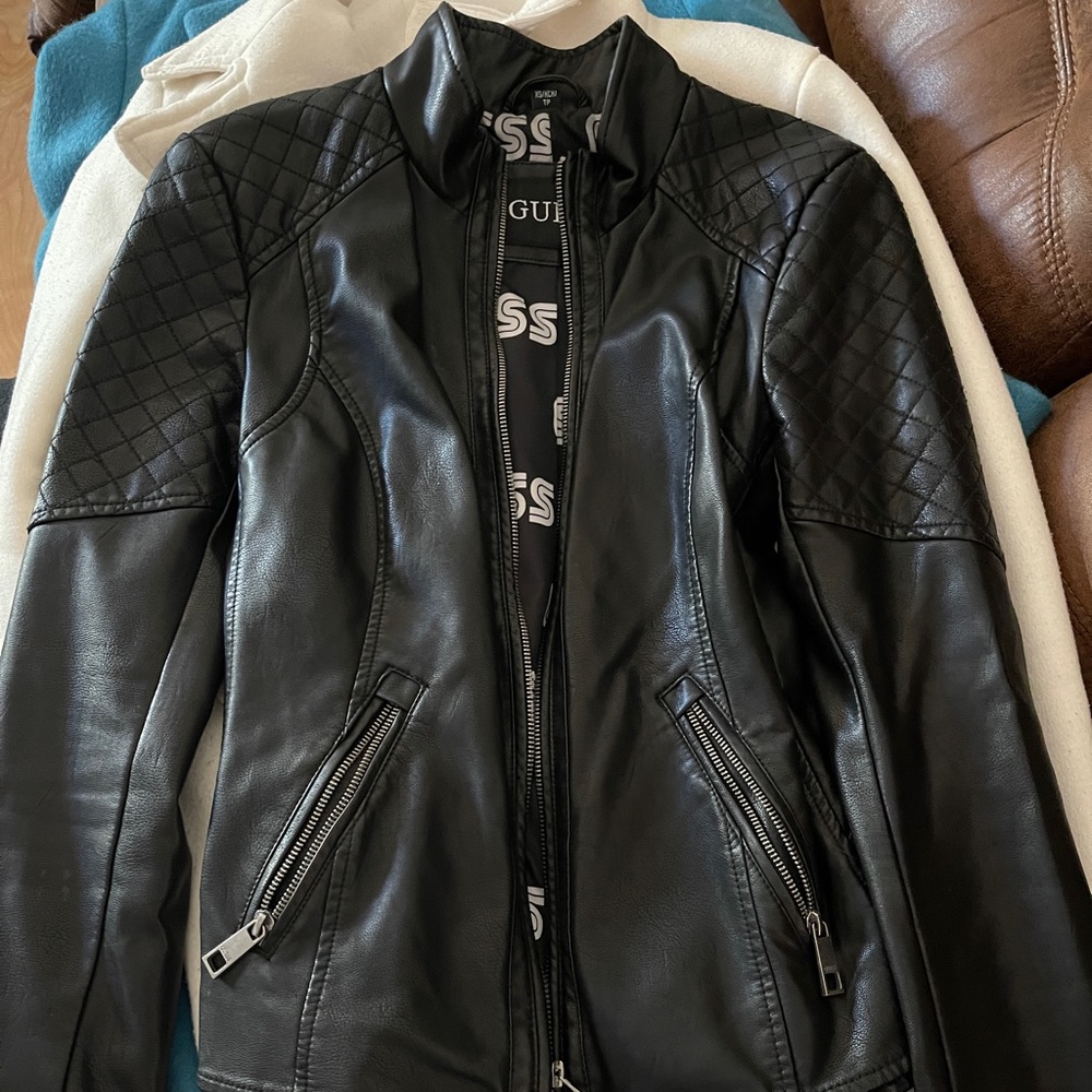 Guess vegan leather jacket